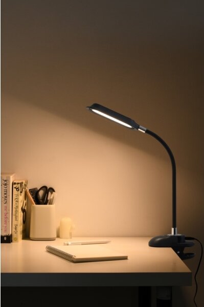 Immax 08998L - Lampada da tavolo dimmerabile LED+CCT con clip CLIP 7,5W/230V nera