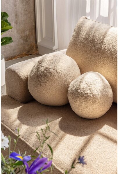 Divano verde allungabile con rivestimento in bouclé 247 cm Quinoa – Bonami Selection