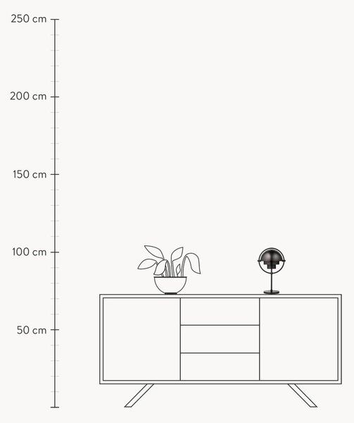 Lampada da tavolo portatile con luce regolabile Multi-Lite, orientabile