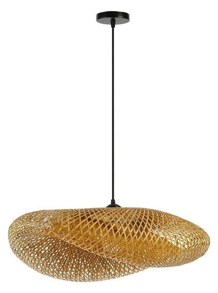 Immax 08270L - Lampadario a sospensione con filo HILO 1xE27/40W/230V diametro 80 cm bambù