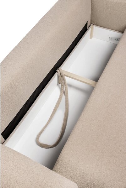 Divano beige allungabile con rivestimento in bouclé 247 cm Quinoa – Bonami Selection