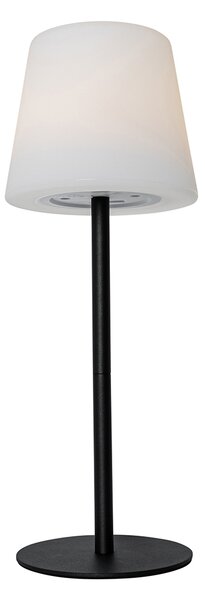 Set di 2 lampade da tavolo ricaricabili nere 40 cm IP54 - Jude