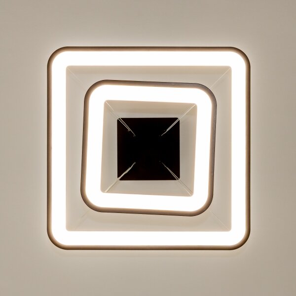 Brilagi - Lampada a sospensione LED dimmerabile con cavo FALCON SLIM LED/78W/230V 50x50 cm nero + telecomando