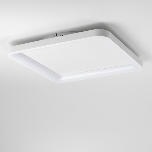 Brilagi - Plafoniera LED dimmerabile FALCON SLIM LED/50W/230V 50x50 cm bianca + telecomando