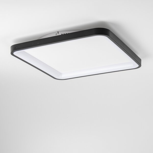 Brilagi - Lampada da soffitto dimmerabile a LED FALCON SLIM LED/50W/230V 50x50 cm nero + telecomando
