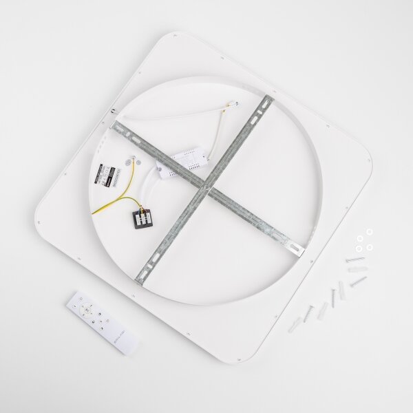 Brilagi - Plafoniera LED dimmerabile FALCON SLIM LED/50W/230V 50x50 cm bianca + telecomando