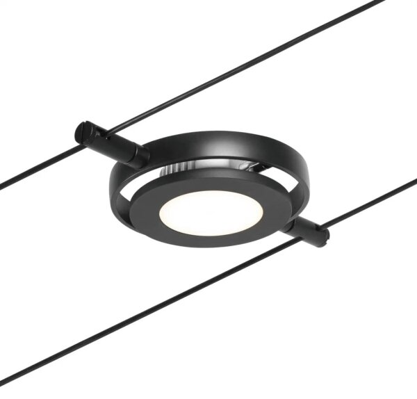 Paulmann 94418 - Set 5xLED/4,5W Sistema completo a cavo ROUNDMAC 230V nero