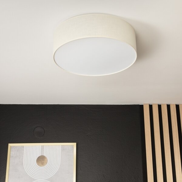 Plafoniera SIRJA DOUBLE 4xE27/15W/230V diametro 45 cm color crema
