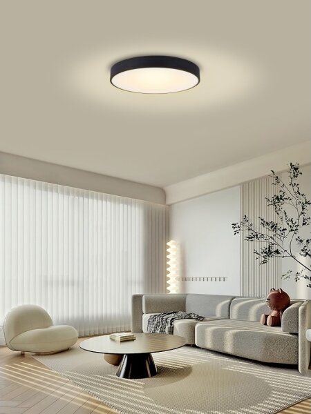 Immax NEO 07202L-Plafoniera LED dimmerabile RONDATE 53W/230V nero Tuya+RC