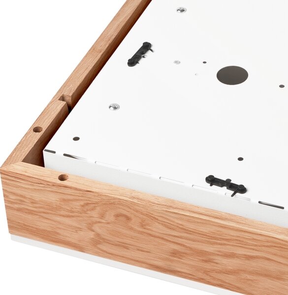 Plafoniera OAK SQUARE 4xE27/15W/230V 39x39 cm quercia/bianco