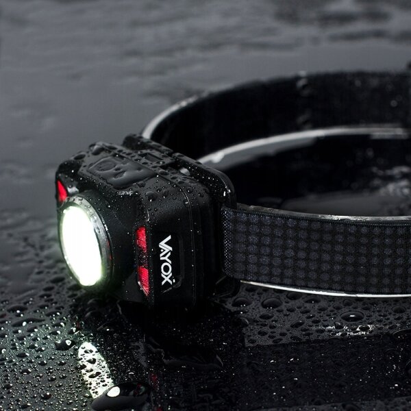 Lampada frontale LED ricaricabile con sensore LED/15W/5V IP66 430 lucente 1800 mAh