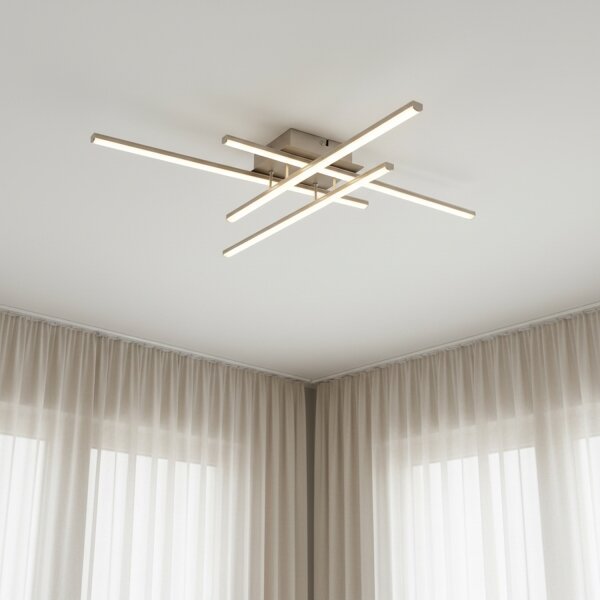 Brilagi - Plafoniera LED STRIPES LED/37W/230V argento