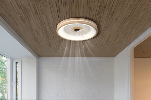 Globo 03650 - Plafoniera LED con ventilatore GATIAN LED/30W/230V marrone + +TC