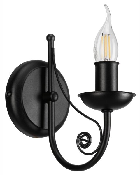 Applique DONATO 1xE14/40W/230V nero