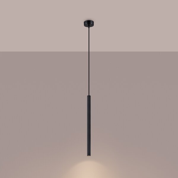 Sollux SL.1338 - Lampadario a sospensione con filo ARCHE 1xG9/8W/230V nero