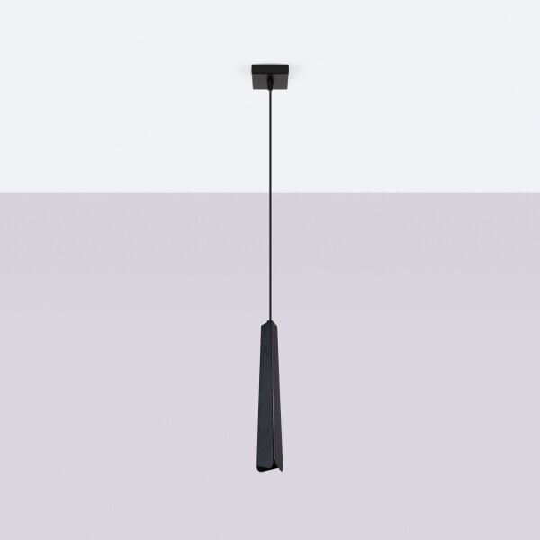 Sollux SL.1400 - Lampadario a sospensione con filo PRYSM 1xG9/8W/230V nero