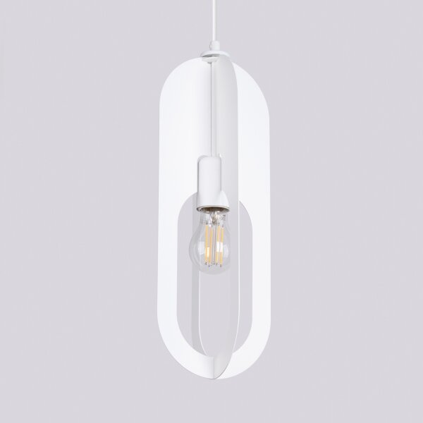 Sollux SL.1360 - Lampadario a sospensione con filo NICUS 1xE27/15W/230V bianco
