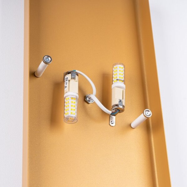 Sollux SL.1353 - Applique DURLIN 2xG9/8W/230V oro/bianco