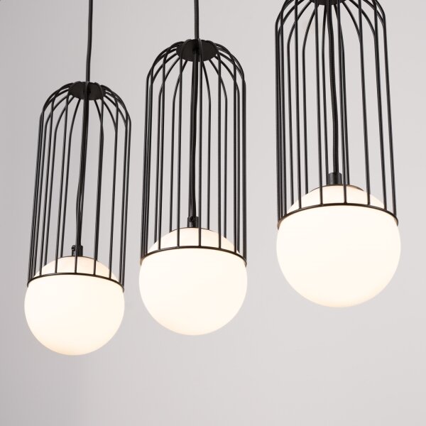 Sollux SL.1334 - Lampadario a sospensione con filo BRINA 3xG9/8W/230V nero