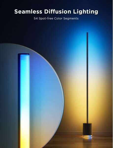 Govee - Lampada LED da terra con altoparlante Pro RGBICWW Wi-Fi + +TC