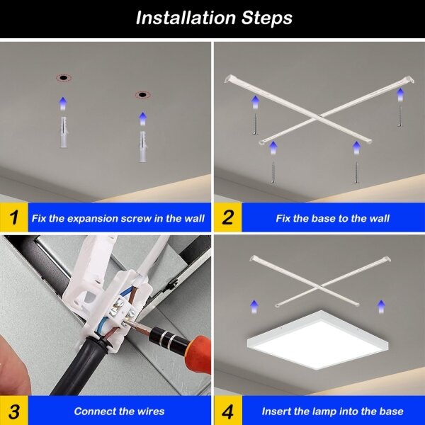 Immax NEO 07277L -Lampada LED dimmerabile da bagno FRAME 50W/230V IP44 Wi-Fi Tuya+RC