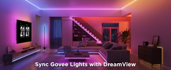 Govee - LED RGBICW Striscia dimmerabile COB 3780 diodi 3m Wi-Fi Matter