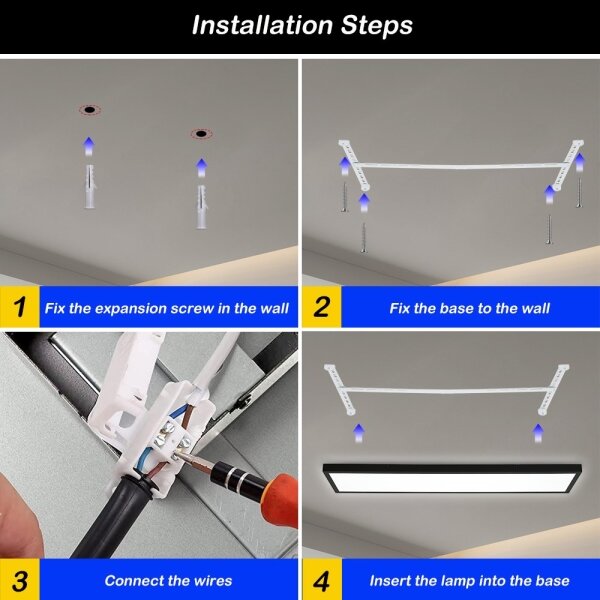 Immax NEO 07278L -Lampada LED dimmerabile da bagno FRAME 50W/230V IP44 Wi-Fi Tuya+RC