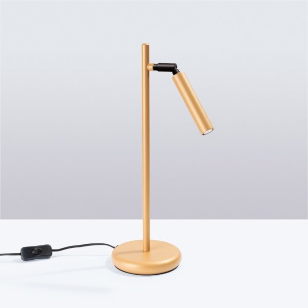 Sollux SL.1470 - Lampada da tavolo PASTELO 1xG9/8W/230V oro