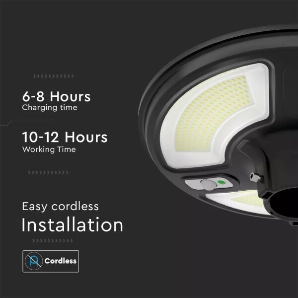 Lampada stradale solare LED con sensore LED/7,5W/3,2V IP65 4000K + +TC