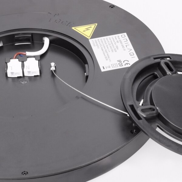 Brilagi - Plafoniera LED ESTELA LED/18W/230V nera