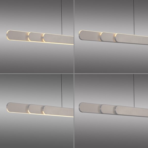 Schöner Wohnen 12577-39 - Lampada a sospensione dimmerabile su cavo ADRIANA 2xLED/24W/230V grigia