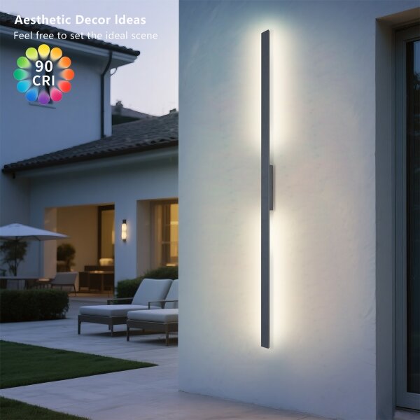 Brilagi - Applique LED da esterno LUNA LED/30W/230V 4000K IP65 150 cm antracite CRI 90