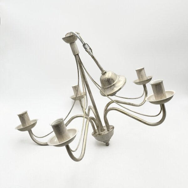 Lampadario a catena ANTON 5xE14/60W/230V bianco patinato