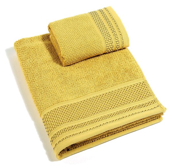 Asciugamano con Ospite in Cotone Gim Oro Caleffi
