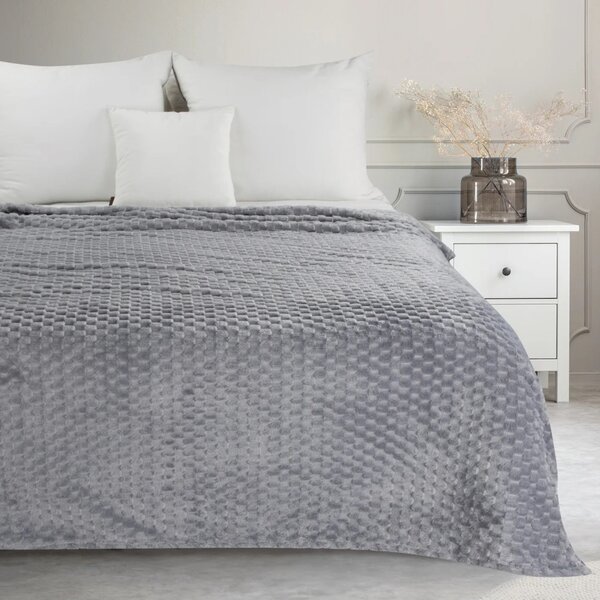 Coperta Cindy6 con effetto 3D grigio chiaro