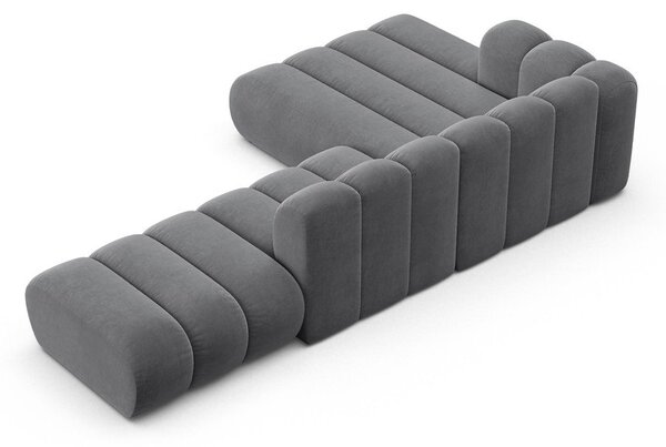 Divano angolare grigio chiaro ad angolo sinistro Lupine - Micadoni Home