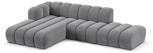 Divano angolare grigio chiaro ad angolo sinistro Lupine - Micadoni Home