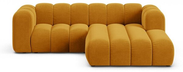 Divano angolare giallo ad angolo destro Lupine - Micadoni Home