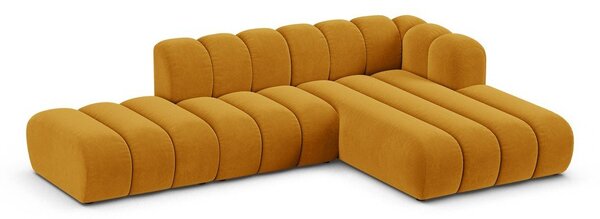 Divano angolare giallo ad angolo destro Lupine - Micadoni Home