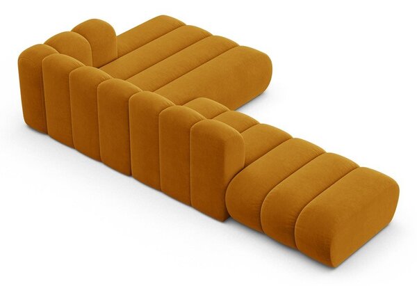 Divano angolare giallo ad angolo destro Lupine - Micadoni Home