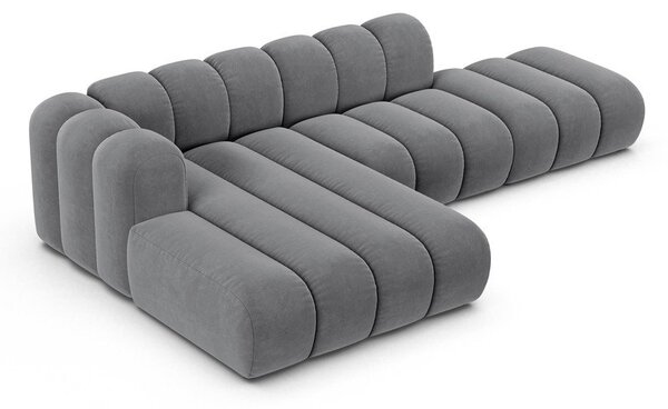 Divano angolare grigio chiaro ad angolo sinistro Lupine - Micadoni Home