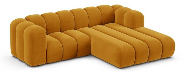 Divano angolare giallo ad angolo destro Lupine - Micadoni Home