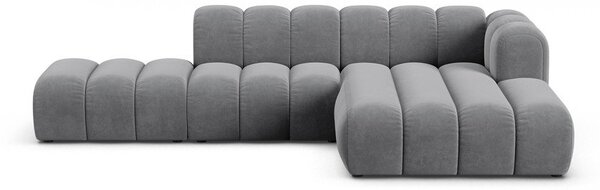 Divano angolare grigio ad angolo destro Lupine - Micadoni Home