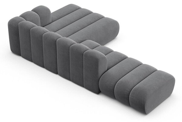 Divano angolare grigio ad angolo destro Lupine - Micadoni Home