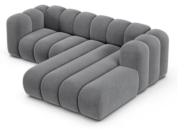 Divano angolare grigio ad angolo destro Lupine - Micadoni Home