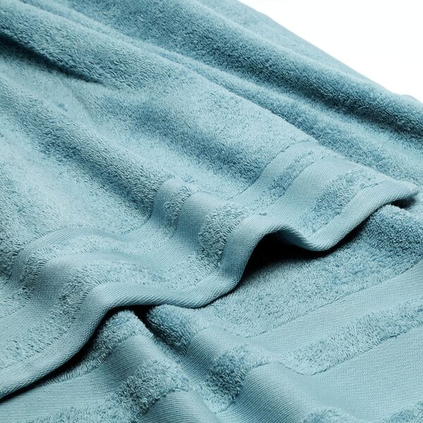 Asciugamano Con Ospite In Cotone Soft Standard Spugnissima Tinta Unita Anice Caleffi
