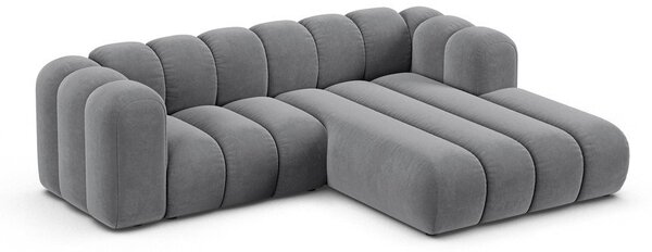 Divano angolare grigio ad angolo destro Lupine - Micadoni Home