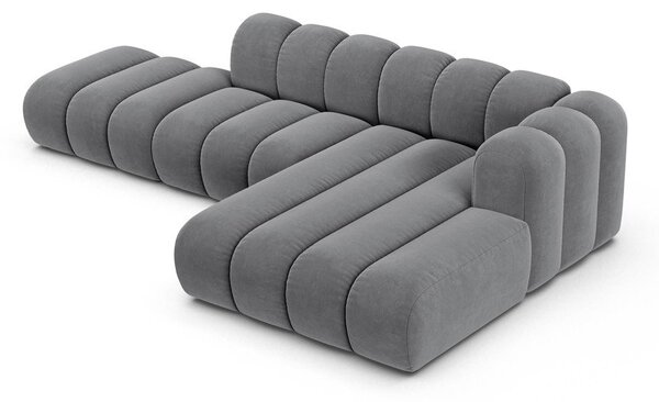 Divano angolare grigio ad angolo destro Lupine - Micadoni Home