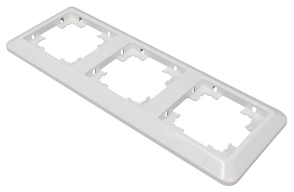 Cornice McPower "Cup", a 3 ingressi, bianca, lucida/alta