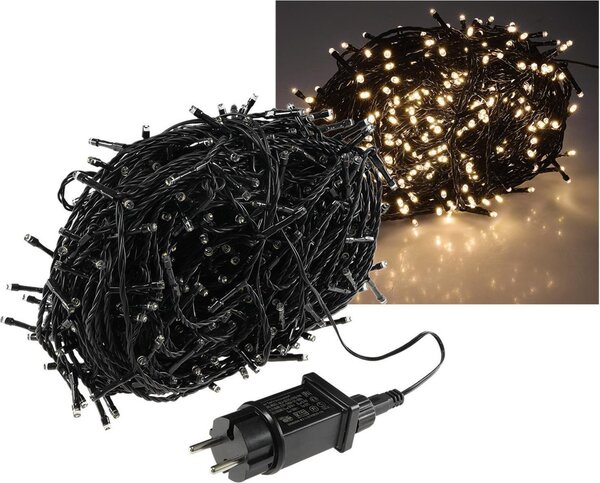 Luci LED da esterno 60m, 600 LED, IP44